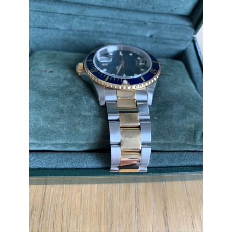 Rolex Submariner Blue Date Stahl Gold