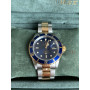 Rolex Submariner Blue Date acier or